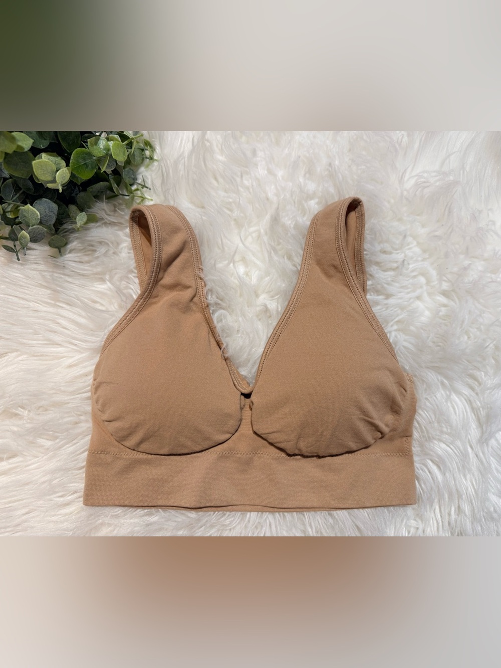 🌿4/$25 • Genie Bra Comfort Wireless Bralette - Tan